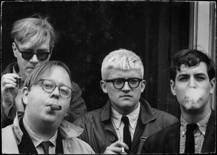 Warhol, Geldzahler, Hockney & Goodman 